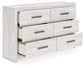 Cayboni - Whitewash - Six Drawer Dresser