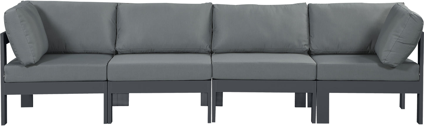 Nizuc - Outdoor Patio Modular Sofa - Dark Grey - Modern & Contemporary