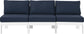 Nizuc - Outdoor Patio Modular Sofa - Navy - Fabric