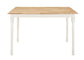 Taffee - Rectangle Dining Table - Natural Brown And White