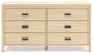 Cabinella - Tan - Six Drawer Dresser