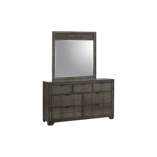 Logic - Dresser & Mirror Set - Gray