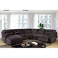 Zuben - Sectional With Console - Gray