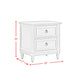Gianna - Youth Two Drawers Nightstand White