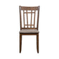 Santa Rosa - Lattice Back Side Chair - Light Brown