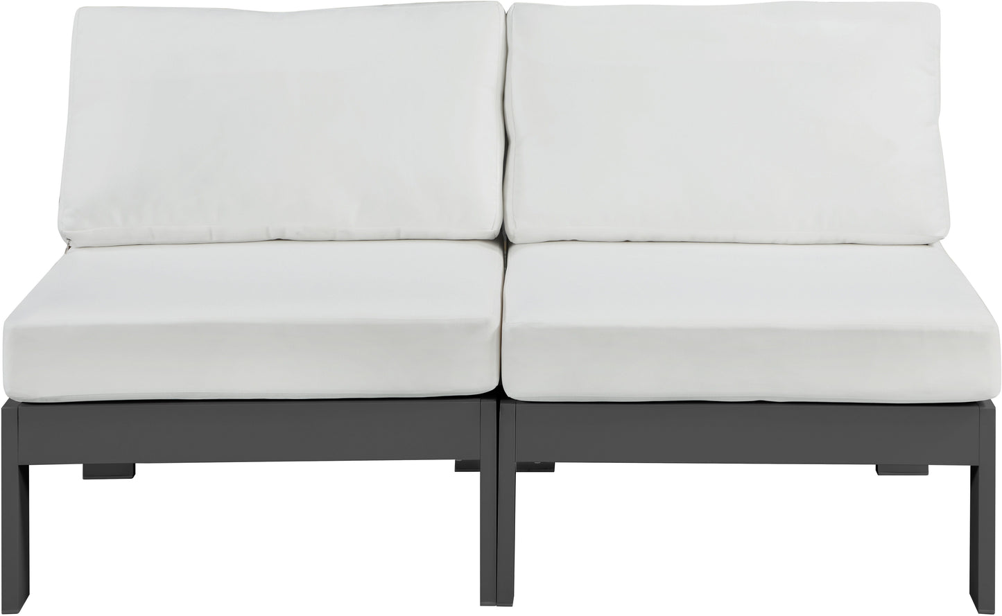 Nizuc - Outdoor Patio Modular Sofa 2 Seats - White