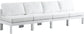 Nizuc - Outdoor Patio Modular Sofa 4 Seats - White
