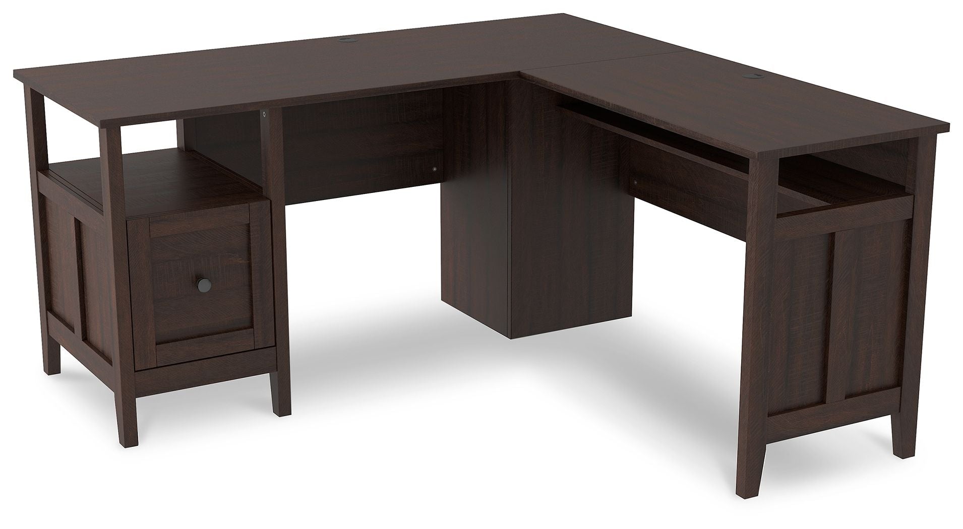 Ashley Freedan Home Office Desk - Grayish Brown