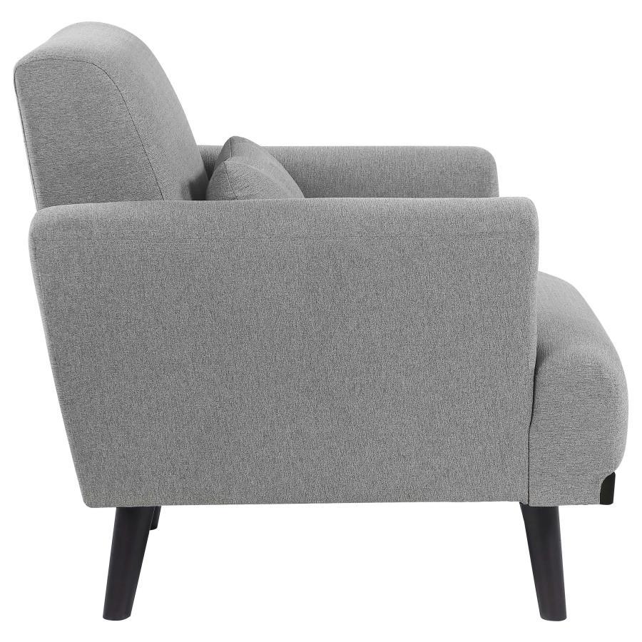 Blake - Upholstered Track Arm Accent Chair - Sharkskin