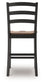 Wildenauer - Brown / Black - Barstool (Set of 2)