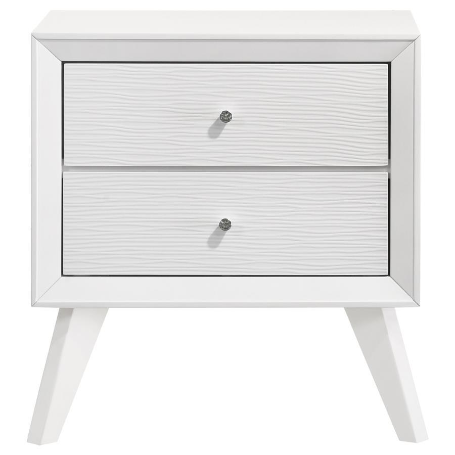 Janelle - 2-Drawer Nightstand - White