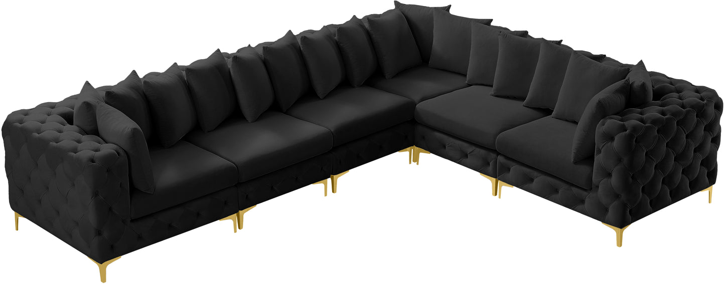 Tremblay - Modular Sectional 6 Piece - Black - Fabric