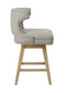 Everett - Counter Height Chair (Set of 2) - Fabric & Oak