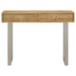 Draco - Console Table With Hand Carved Drawers - Natural