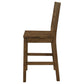 Coleman - Wood Counter Chair (Set of 2) - Rustic Golden Brown