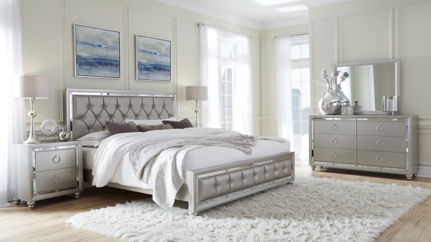 Riley - Queen Bed - Silver