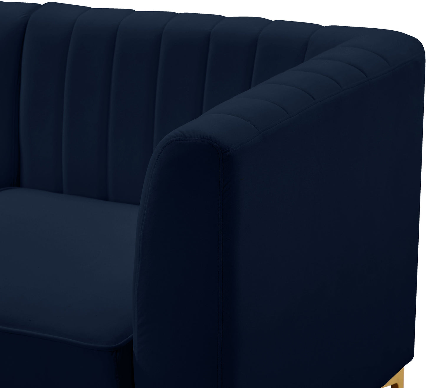 Alina - Modular Sectional 6 Piece - Navy - Fabric