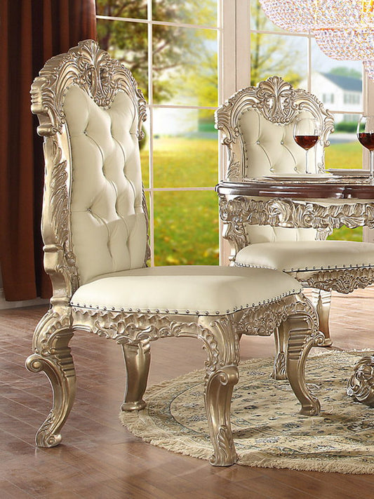 HD-8017 - Side Chair - Silver With Bsiwn Cherry