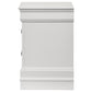 Louis Philippe - 2-Drawer Nightstand Bedside Table - White