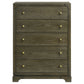 Gran Park - 5-Drawer Bedroom Chest Of Drawers - Dark Cocoa