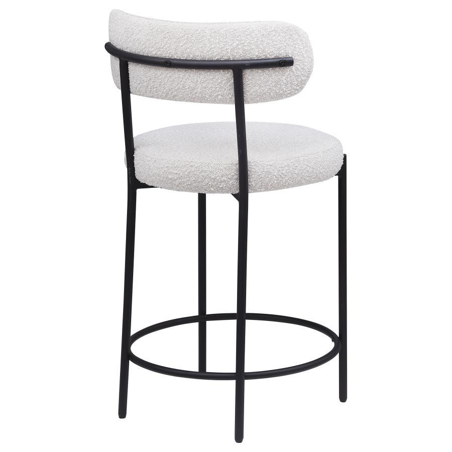 Viola - Boucle Upholstered Bar Stool (Set of 2)