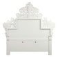 Vanaheim - Eastern King Bed - Beige PU & Antique White Finish