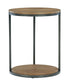 Fridley - Brown / Black - Round End Table