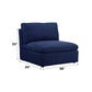 Crosby - Armless Chair - Blue Fabric