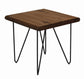 Adrian - Square End Table - Light Brown