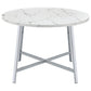 Alcott - Round Dining Table Faux Marble - Carrara