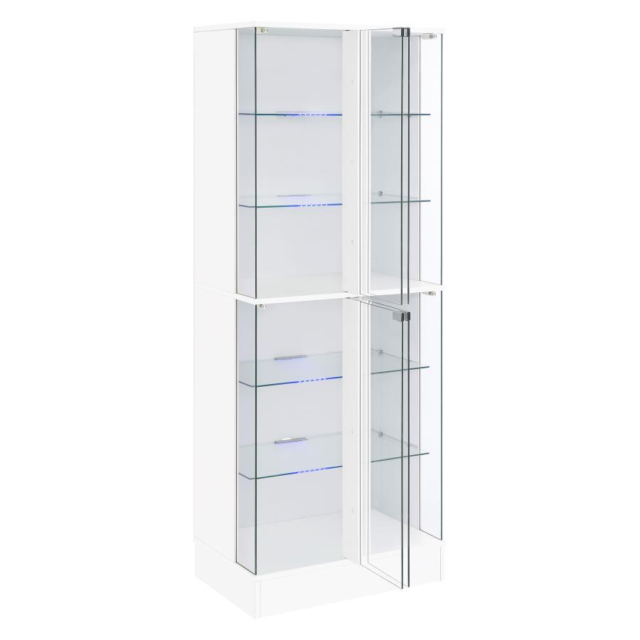 Cabra - 4-door LED Curio Display Cabinet