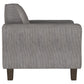 Deerhurst - Upholstered Track Arm Tufted Accent Chair - Charcoal