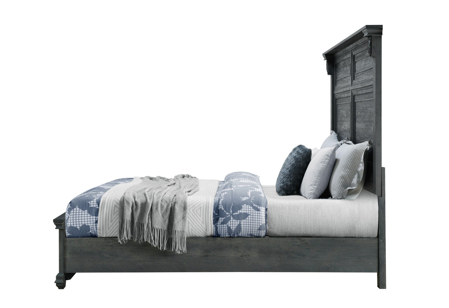 Tatum - King Bed Without Storage - Gray