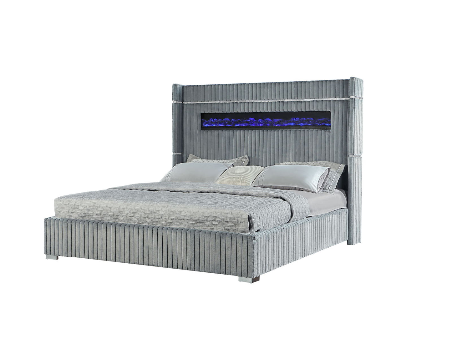 2215 - King Bed - Gray