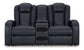 Fyne-dyme - Power Reclining Loveseat With Console/Adj Hdrst