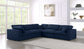 Serene - Cloud 5 Piece Modular Sectional - Navy