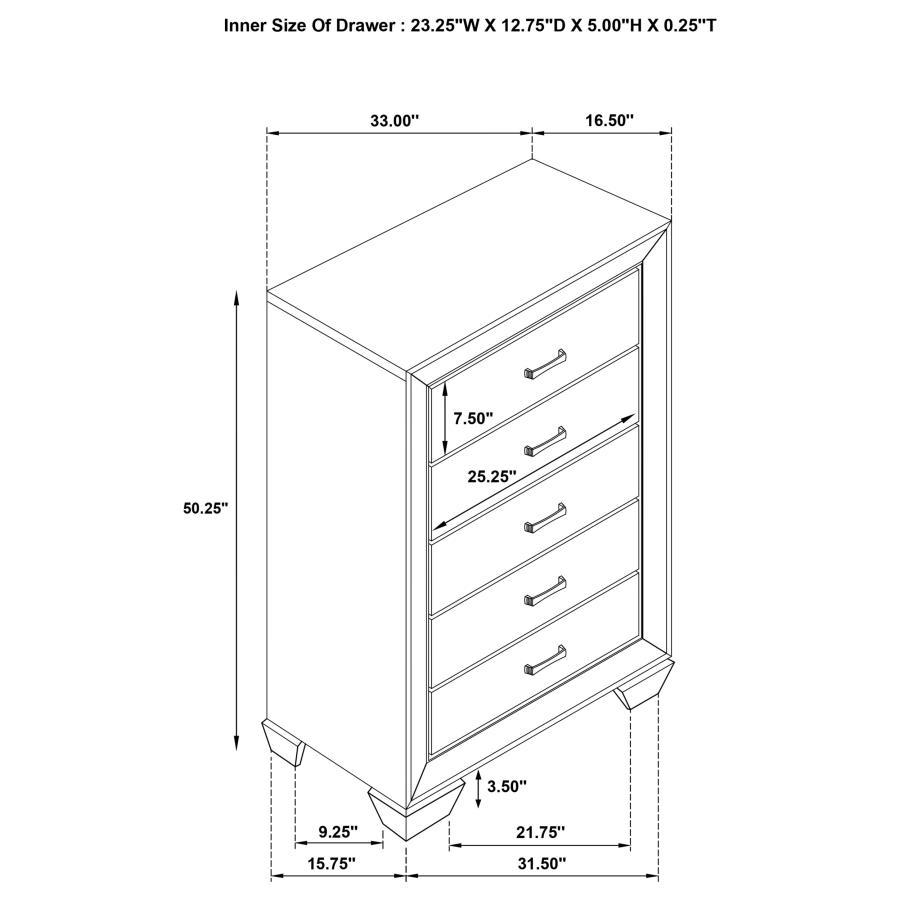 Kauffman - 5-Drawer Bedroom Chest