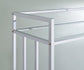 Cara - 2-tier Rectangular Glass Shelf Metal Bar Cart