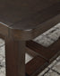 Breckington - Dark Brown - Rectangular Cocktail Table