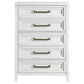 Marielle - 5-Drawer Bedroom Chest - Distressed White