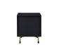 Alston - Accent Table - Black & Champagne