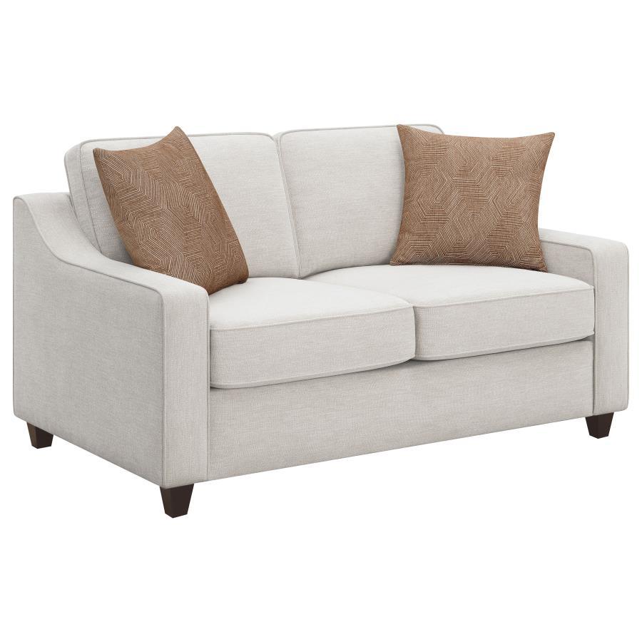 Christine - Upholstered Sloped Arm Sofa Set