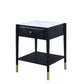 Atalia - End Table - Marble & Black