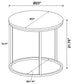 Lainey - Faux Marble Round Top End Table - Gray And Gunmetal