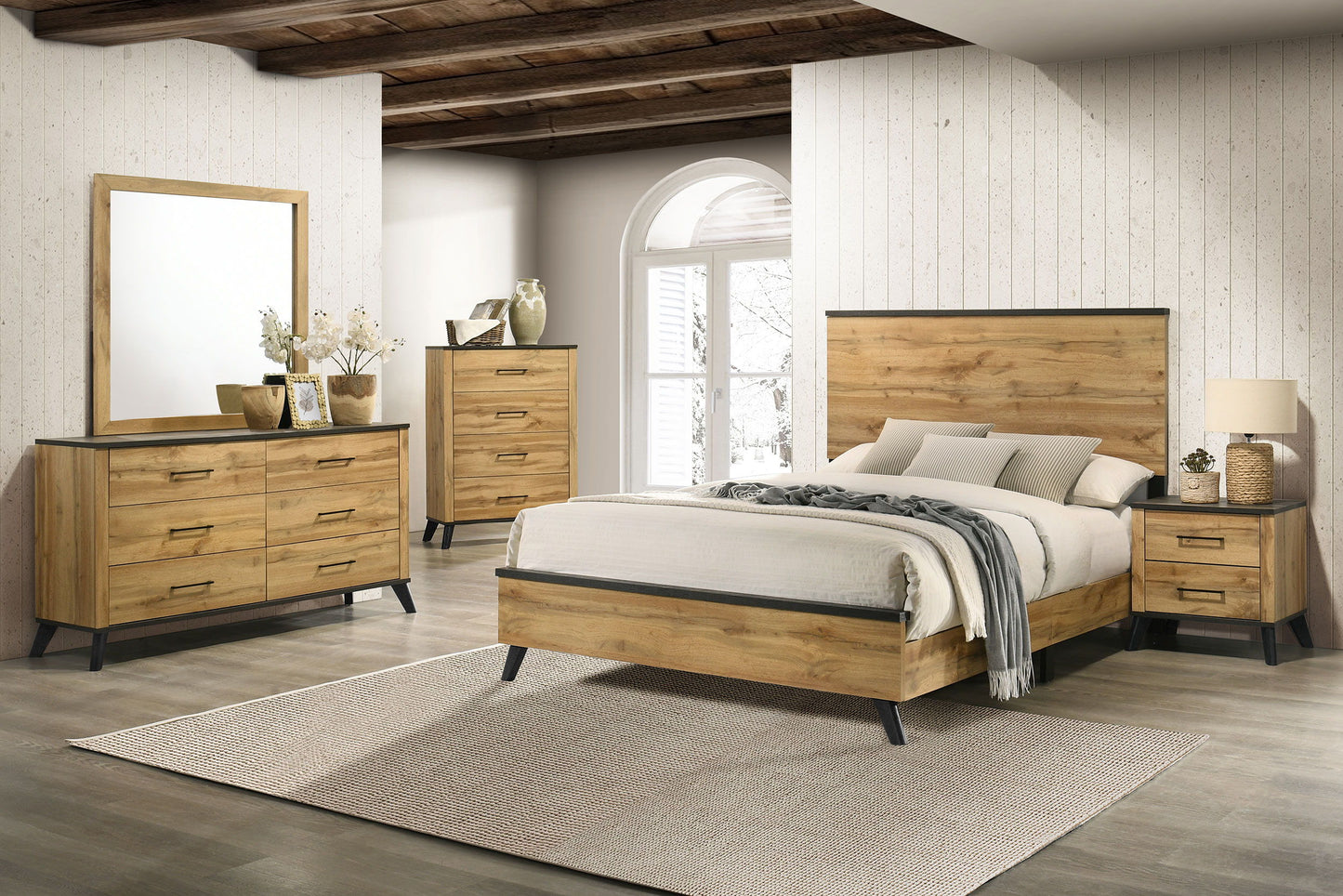 Kaywood - 4-Drawer Bedroom Chest Of Drawers - Natural Pine