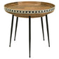 Ollie - 2 Piece Round Nesting Table - Natural And Black