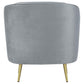 Sophia - Upholstered Channel Tufted Barrel Accent Chair