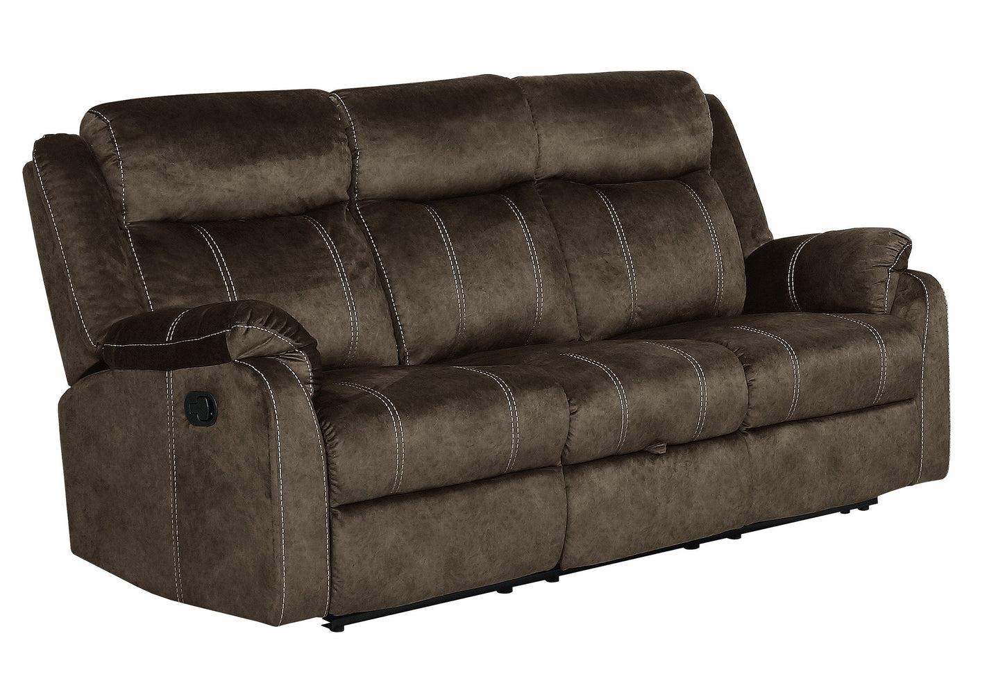 U7303 - Recliner Sofa / Console Power Recliner Loveseat - Dark Brown