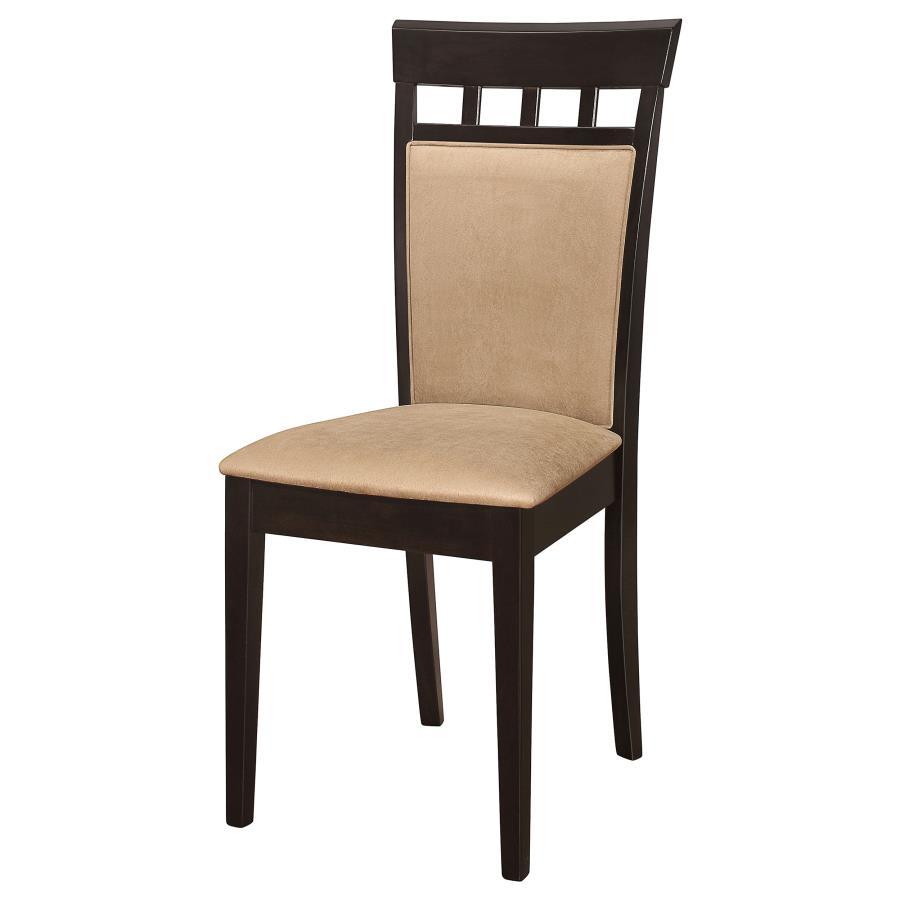 Gabriel - Closed BackSide Chairs (Set of 2) - Cappuccino