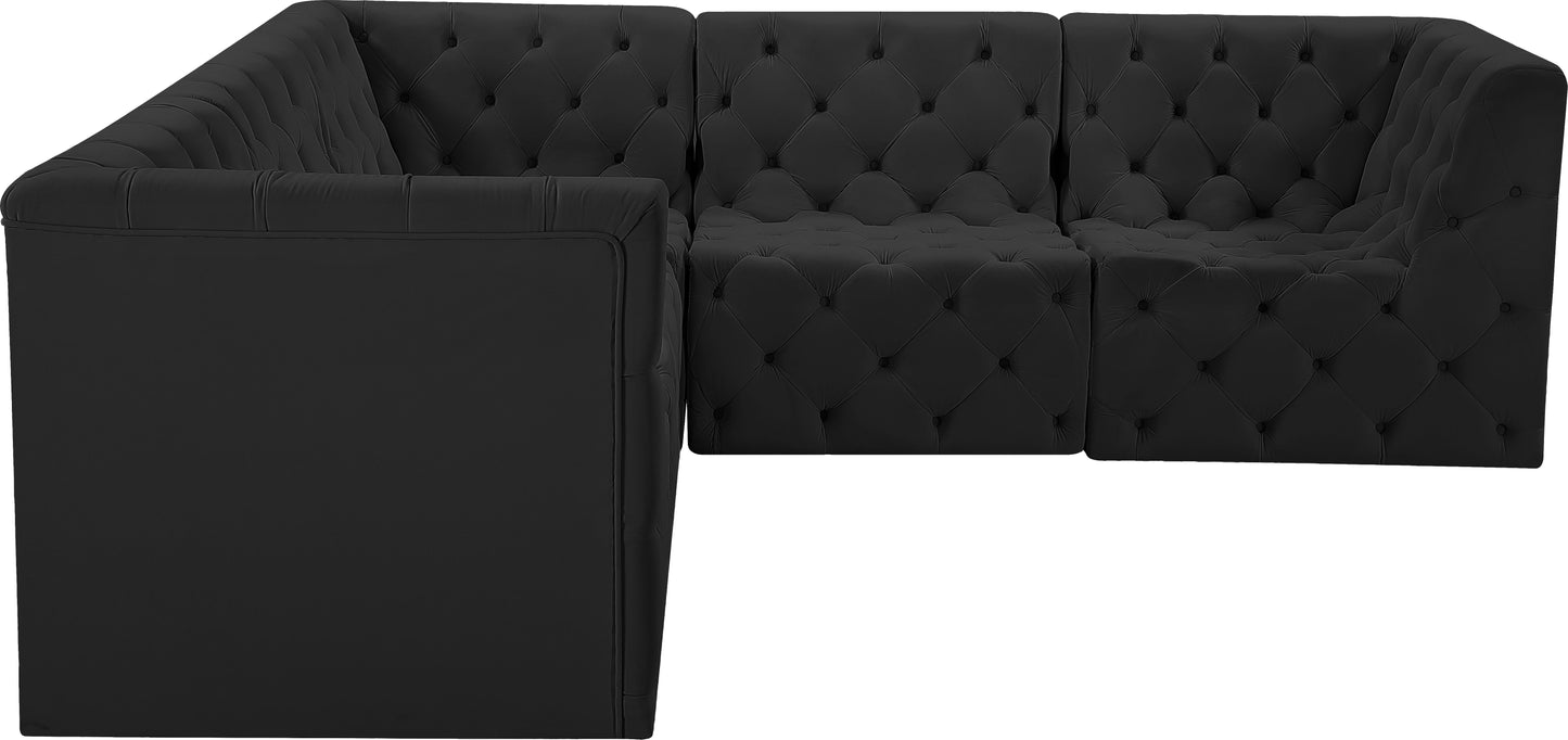 Tuft - Modular Sectional 5 Piece - Black